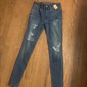 American Eagle ripped jeans